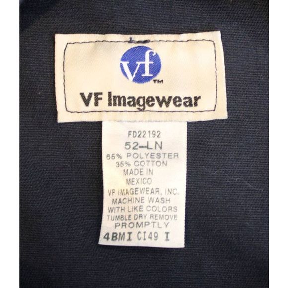 FedEx VF Imagewear Size 52-LN Short Sleeve Zip Coveralls 30" Inseam - Picture 8 of 8